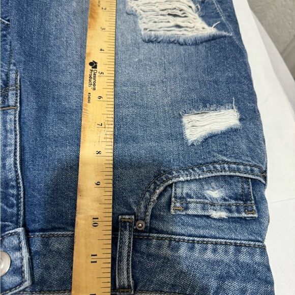 DL1961 Distressed Denim Jean Cut Off Shorts Karlie Boyfriend Shorts 28 - Picture 11 of 12